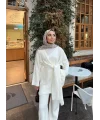 Fireya Bağlamalı Triko Takım - Ekru