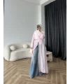 Fuş - Esra Taşlı Şal Hediye Abaya - Pembe