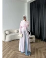 Fuş - Esra Taşlı Şal Hediye Abaya - Pembe