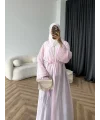 Fuş - Esra Taşlı Şal Hediye Abaya - Pembe