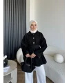 Fuş - Gleam Düğmeli Ceket - Siyah