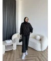 Gn-Elban Taşlı Sweat - Siyah