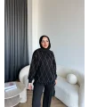 Gn-Elban Taşlı Sweat - Siyah