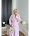 Hen - İlay Keten Elbise - Pembe