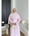 Hen - İlay Keten Elbise - Pembe