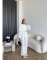 Hen - İndirimli Kemerli Takım - Beyaz