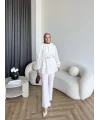 Hen - İndirimli Kemerli Takım - Beyaz