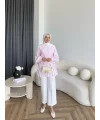 Hen - Mercan Pileli Gömlek - Pembe