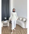 Hen - Mercan Pileli Gömlek - Yeşil
