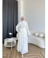 Hen - Serpan Etekli Takım - Ekru