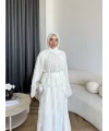 Hen - Serpan Etekli Takım - Ekru
