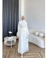 Hen - Serpan Etekli Takım - Ekru