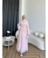 Hen - Serpan Etekli Takım - Pembe