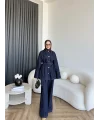 Hen - Sinore Düğmeli Kot Takım