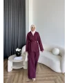 Hen - Ülasna Ceket Takım - Bordo