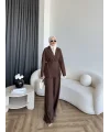 Hen - Ülasna Ceket Takım - Kahve