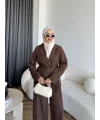 Hen - Ülasna Ceket Takım - Kahve