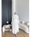 Hew - Irmak Etekli Takım - Beyaz
