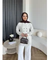 Hot - Çizgili Düğmeli Gömlek