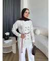 Hot - Çizgili Düğmeli Gömlek