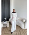Hot - Çizgili Düğmeli Gömlek