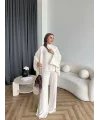 Hot - Dilan Keten Takım - Bej