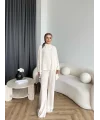 Hot - Dilan Keten Takım - Bej