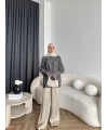 Hot - Lanel Dokulu Gömlek - Antrasit