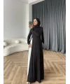 Hot - Loutra 2 Renk Elbise - Siyah - Beyaz