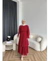 Hr - Lilim Etekli Takım - Bordo