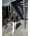 Joelle Pelerinli Ceket - Siyah