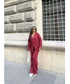 Julia Fermuarlı Takım - Bordo