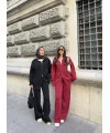 Julia Fermuarlı Takım - Bordo