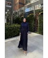 Kırışık Etek - Lacivert