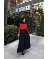 Kırışık Etek - Siyah