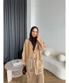 Kuzy Cepli Triko Takım - Camel