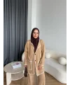 Kuzy Cepli Triko Takım - Camel