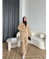 Kuzy Cepli Triko Takım - Camel