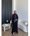 Kyl - Alai Şallı Abaya - Bordo