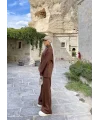 Laly Fitilli Triko Takım - Kahve