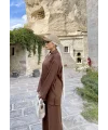 Laly Fitilli Triko Takım - Kahve
