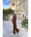 Laly Fitilli Triko Takım - Kahve