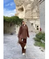 Laly Fitilli Triko Takım - Kahve