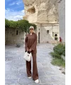Laly Fitilli Triko Takım - Kahve