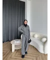 Leyans Fermuarlı Takım - Gri