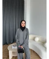 Leyans Fermuarlı Takım - Gri