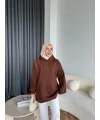 Lidya 3 İplik Sweat - Acı Kahve