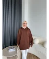 Lidya 3 İplik Sweat - Acı Kahve
