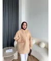 Lidya 3 İplik Sweat - Krem
