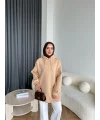 Lidya 3 İplik Sweat - Krem